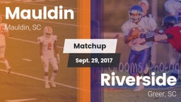 Matchup: Mauldin vs. Riverside  2017