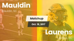 Matchup: Mauldin vs. Laurens  2017