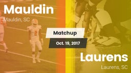 Matchup: Mauldin vs. Laurens  2017