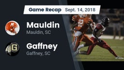 Recap: Mauldin  vs. Gaffney  2018