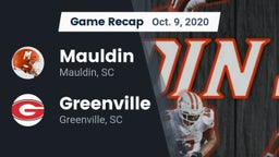 Recap: Mauldin  vs. Greenville  2020