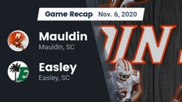 Recap: Mauldin  vs. Easley  2020
