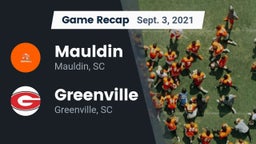 Recap: Mauldin  vs. Greenville  2021