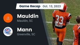 Recap: Mauldin  vs. Mann  2023