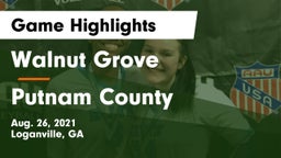 Walnut Grove  vs Putnam County  Game Highlights - Aug. 26, 2021
