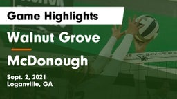 Walnut Grove  vs McDonough Game Highlights - Sept. 2, 2021