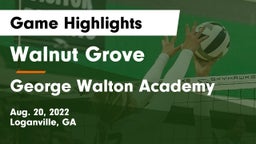 Walnut Grove  vs George Walton Academy Game Highlights - Aug. 20, 2022