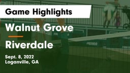 Walnut Grove  vs Riverdale  Game Highlights - Sept. 8, 2022