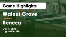 Walnut Grove  vs Seneca  Game Highlights - Oct. 1, 2022