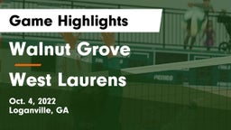 Walnut Grove  vs West Laurens  Game Highlights - Oct. 4, 2022