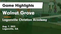 Walnut Grove  vs Loganville Christian Academy  Game Highlights - Aug. 7, 2023
