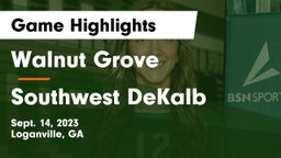 Walnut Grove  vs Southwest DeKalb  Game Highlights - Sept. 14, 2023