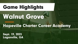 Walnut Grove  vs Hapeville Charter Career Academy Game Highlights - Sept. 19, 2023