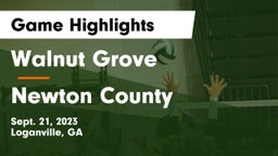 Walnut Grove  vs Newton County  Game Highlights - Sept. 21, 2023