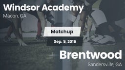Matchup: Windsor Academy vs. Brentwood  2016