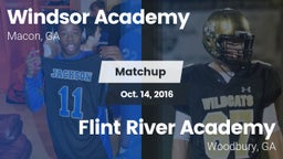 Matchup: Windsor Academy vs. Flint River Academy  2016
