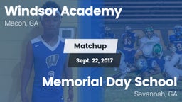 Matchup: Windsor Academy vs. Memorial Day School 2017