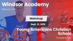 Matchup: Windsor Academy vs. Young Americans Christian School 2018