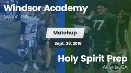 Matchup: Windsor Academy vs. Holy Spirit Prep  2018