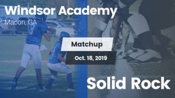 Matchup: Windsor Academy vs. Solid Rock 2019