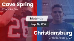 Matchup: Cave Spring vs. Christiansburg  2016