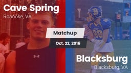 Matchup: Cave Spring vs. Blacksburg  2016