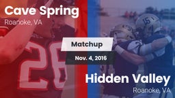 Matchup: Cave Spring vs. Hidden Valley  2016