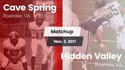 Matchup: Cave Spring vs. Hidden Valley  2017