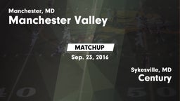 Matchup: Manchester Valley vs. Century  2016