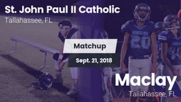 Matchup: St. John Paul II vs. Maclay  2018