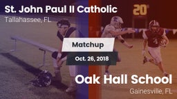 Matchup: St. John Paul II vs. Oak Hall School 2018