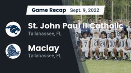 Recap: St. John Paul II Catholic  vs. Maclay  2022