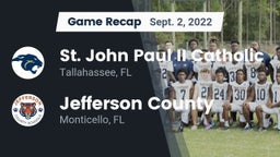 Recap: St. John Paul II Catholic  vs. Jefferson County  2022
