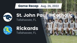 Recap: St. John Paul II Catholic  vs. Rickards  2022