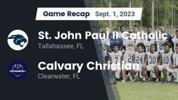 Recap: St. John Paul II Catholic  vs. Calvary Christian  2023