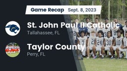 Recap: St. John Paul II Catholic  vs. Taylor County  2023