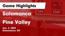 Salamanca  vs Pine Valley Game Highlights - Jan. 3, 2024