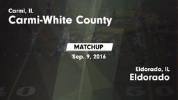 Matchup: Carmi-White County vs. Eldorado  2016