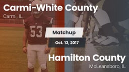 Matchup: Carmi-White County vs. Hamilton County  2017