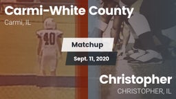 Matchup: Carmi-White County vs. Christopher  2020