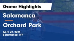 Salamanca  vs Orchard Park  Game Highlights - April 22, 2024