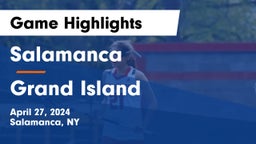Salamanca  vs Grand Island  Game Highlights - April 27, 2024