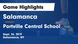 Salamanca  vs Portville Central School Game Highlights - Sept. 26, 2019