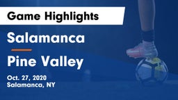 Salamanca  vs Pine Valley Game Highlights - Oct. 27, 2020