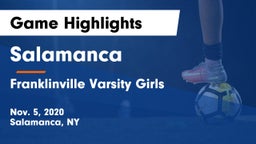 Salamanca  vs Franklinville Varsity Girls Game Highlights - Nov. 5, 2020