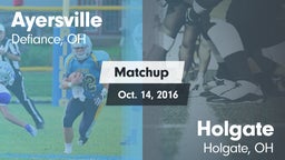 Matchup: Ayersville vs. Holgate  2016