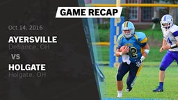 Recap: Ayersville  vs. Holgate  2016