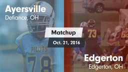 Matchup: Ayersville vs. Edgerton  2016