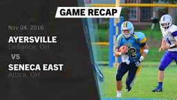 Recap: Ayersville  vs. Seneca East  2016