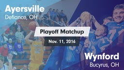 Matchup: Ayersville vs. Wynford  2016